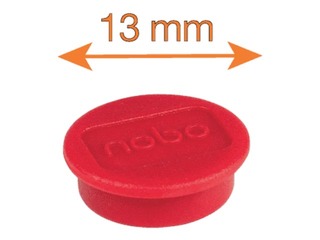 Magnetid Nobo, 13 mm, 10 tk, punane