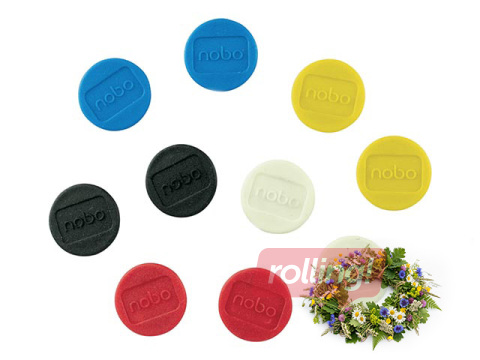 Magnēti Nobo, 13 mm, 10 gab., dažādas krāsas +Līgo dāvana!