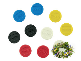 Magnēti Nobo, 13 mm, 10 gab., dažādas krāsas +Līgo dāvana!