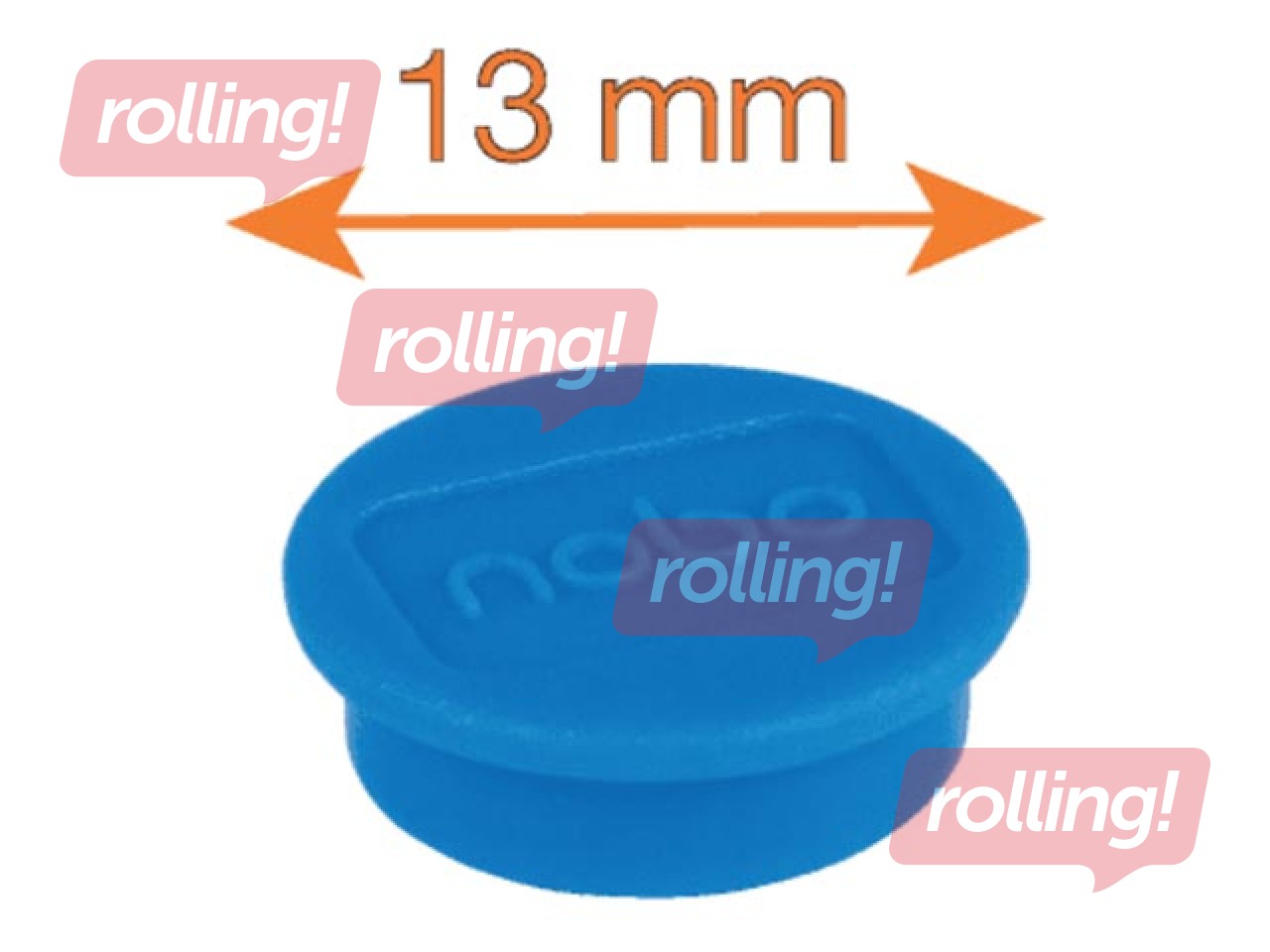 Magnetid Nobo, 13 mm, 10 tk, erinevad värvid