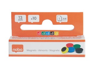 Magnetid Nobo, 13 mm, 10 tk, erinevad värvid +Jaanipäeva kingitus!