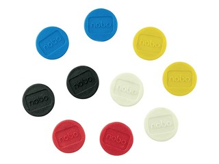 Magnetid Nobo, erinevad värvid , 13mm, 10 tk