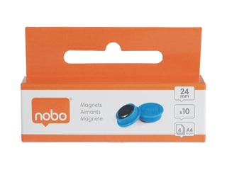 Magnēti Nobo, 23 mm, 10 gab., zili
