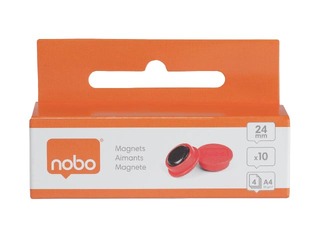 Magnetid Nobo, 23 mm, 10 tk, punane