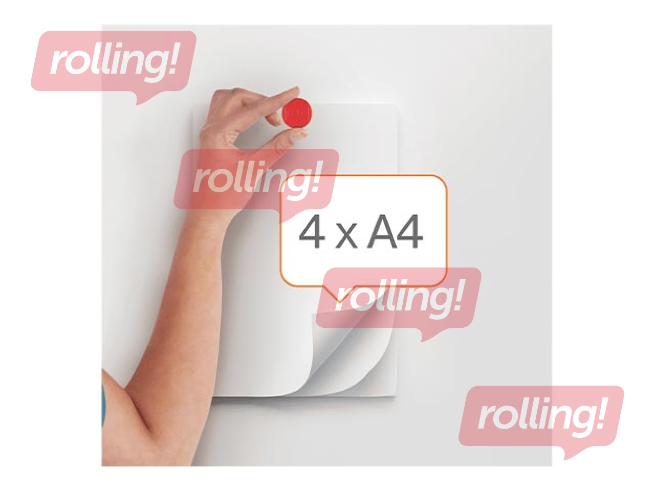 Magnets Nobo, 23 mm, 10 pcs., red