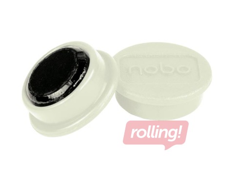 Магниты Nobo, 23 мм, 10 шт., белые