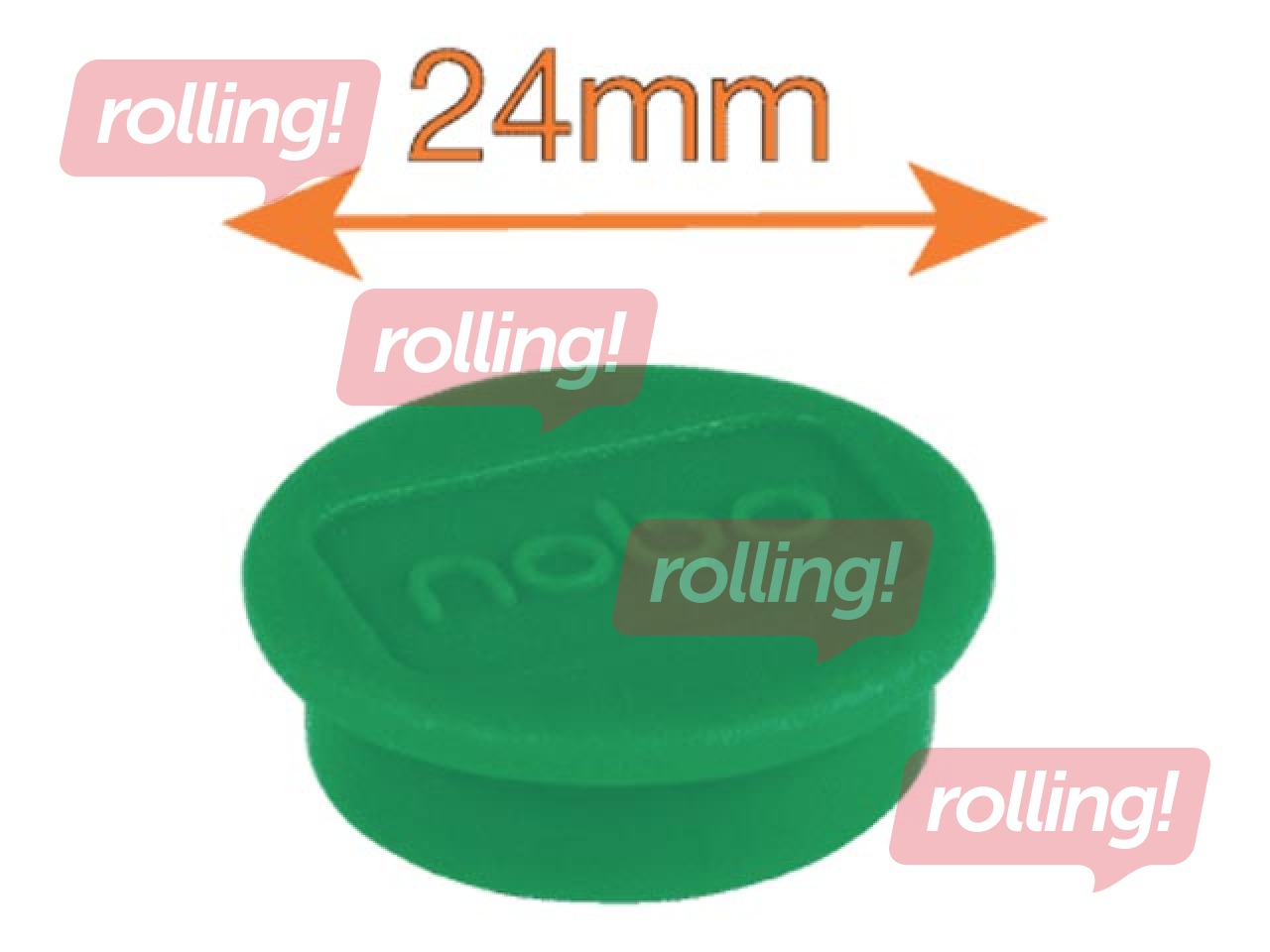 Magnetid Nobo, 23 mm, 10 tk, roheline