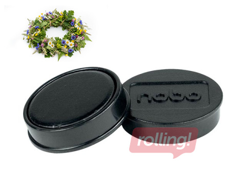 Magnēti Nobo, 32 mm, 10 gab., melni +Līgo dāvana!