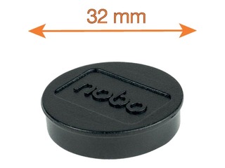 Magnetid Nobo, 32 mm, 10 tk, must +Jaanipäeva kingitus!