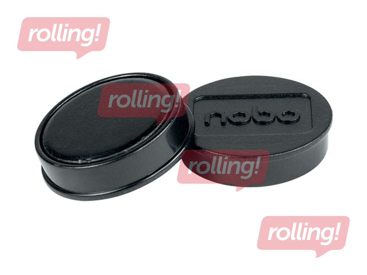 Magnets Nobo, black, 32mm, 10 pcs.