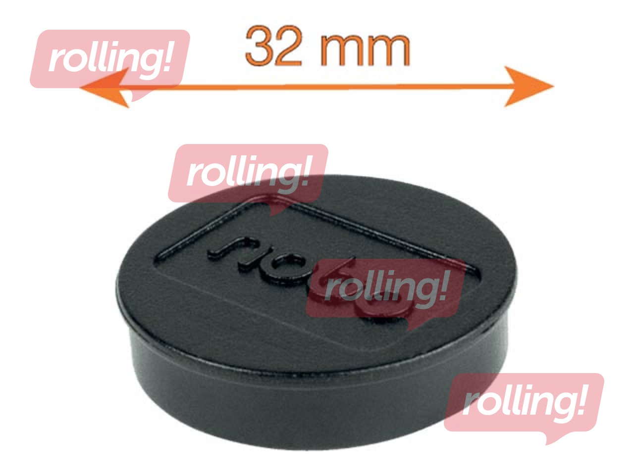 Магниты Nobo, 32 мм, 10 шт., черные