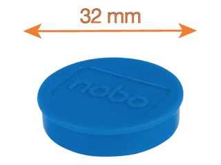 Magnetid Nobo, 32 mm, 10 tk, sinine