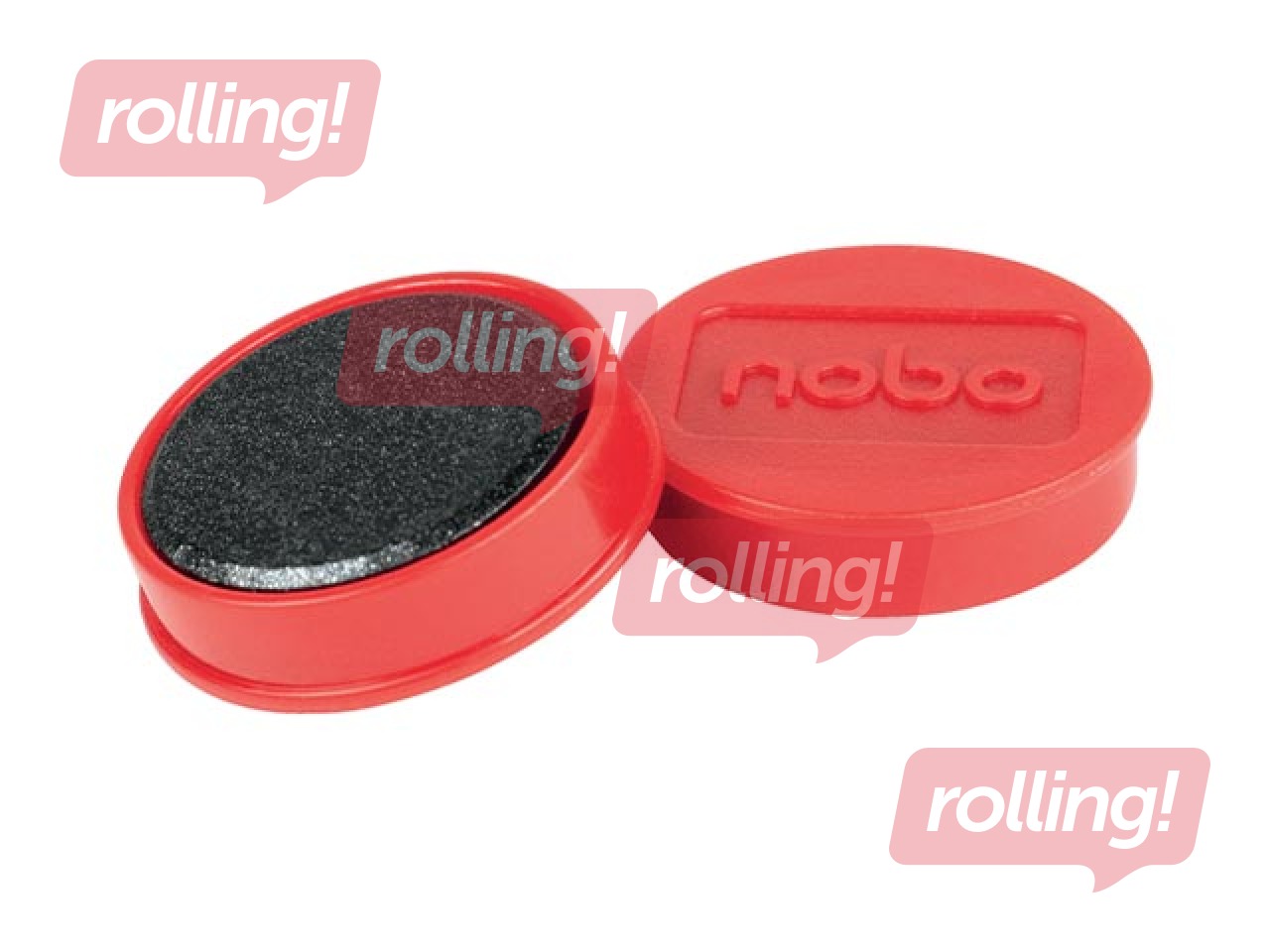 Magnetid Nobo, 32 mm, 10 tk, punane