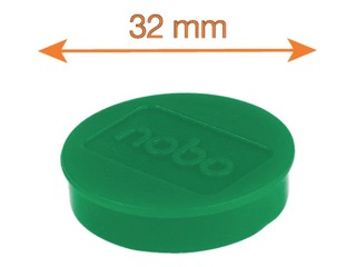Magnetid Nobo, 32 mm, 10 tk, roheline