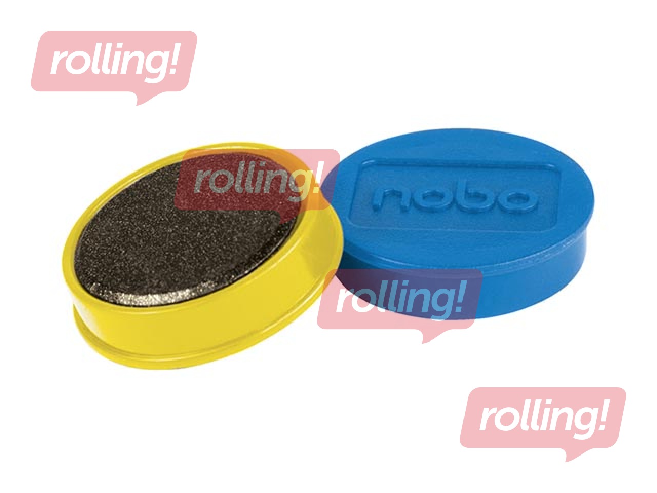 Magnets Nobo, 32 mm, 10 pcs., different colors