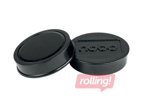 Magnetid Nobo, 38 mm, 10 tk, 1,5 kg, must