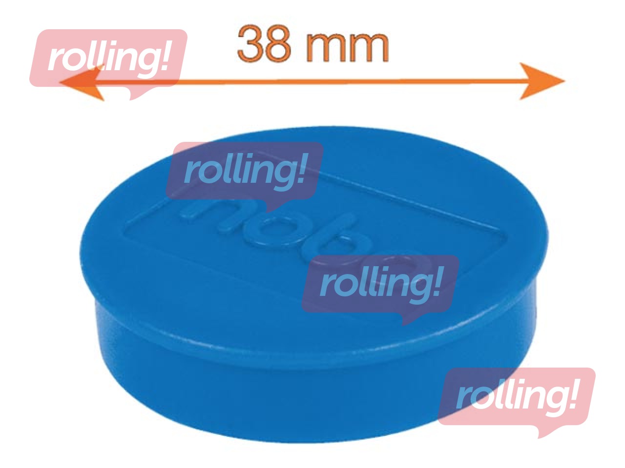Magnetid Nobo, 38 mm, 10 tk, 1,5 kg, sinine