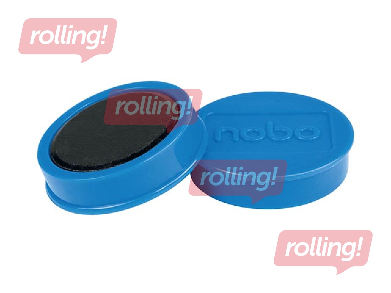 Magnets Nobo, 38 mm, 10 pcs., 1.5 kg, blue