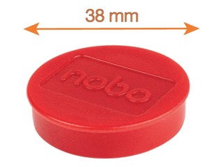 Магниты Nobo, 32 мм, 10 шт., 1.5 kг, красные