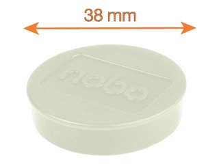 Magnetid Nobo, 38 mm, 10 tk, 1,5 kg, valge