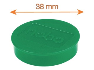 Magnetid Nobo, 38 mm, 10 tk, 1,5 kg, roheline