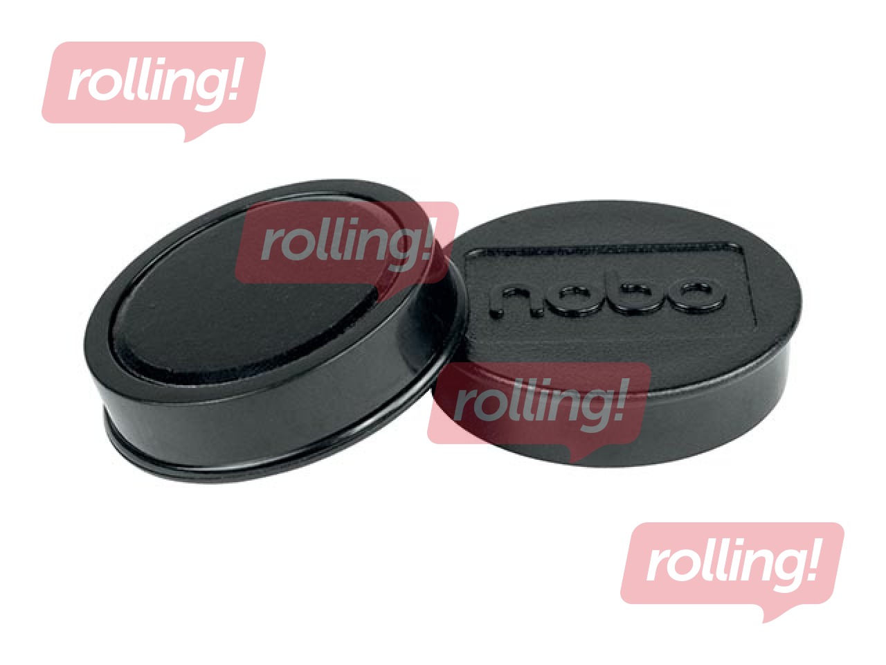 Magnets Nobo, 38 mm, 10 pcs., 2.5 kg, black