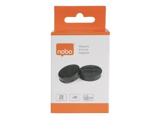 Magnets Nobo, 38 mm, 10 pcs., 2.5 kg, black