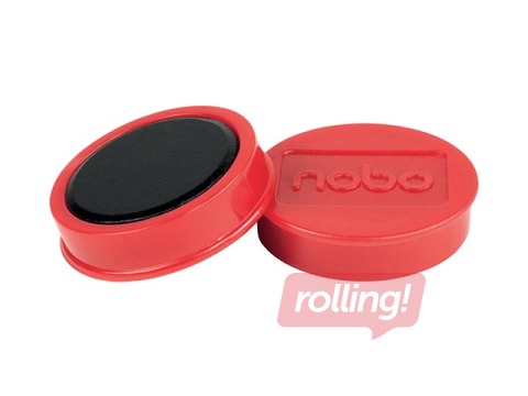Magnetid Nobo, 38 mm, 10 tk, 2,5 kg, punane