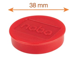 Magnetid Nobo, 38 mm, 10 tk, 2,5 kg, punane