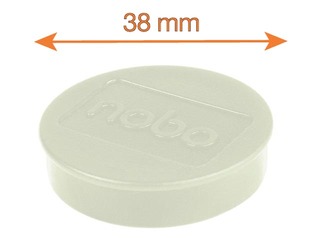 Магниты Nobo, 32 мм, 10 шт., 2.5 kг, белые