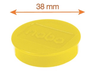 Magnetid Nobo, 38 mm, 10 tk, 2,5 kg, kollane