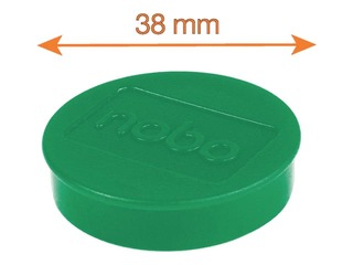 Magnetid Nobo, 38 mm, 10 tk, 2,5 kg, roheline