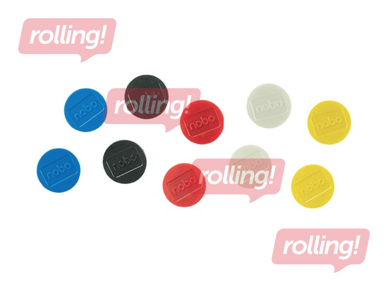 Magnetid Nobo, 38 mm, 10 tk, 2,5 kg, erinevad värvid