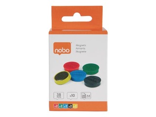 Magnetid Nobo, 38 mm, 10 tk, 2,5 kg, erinevad värvid