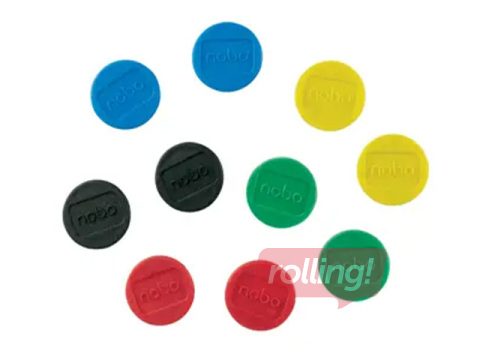 Magnetid Nobo, 24 mm, 10 tk, erinevad värvid