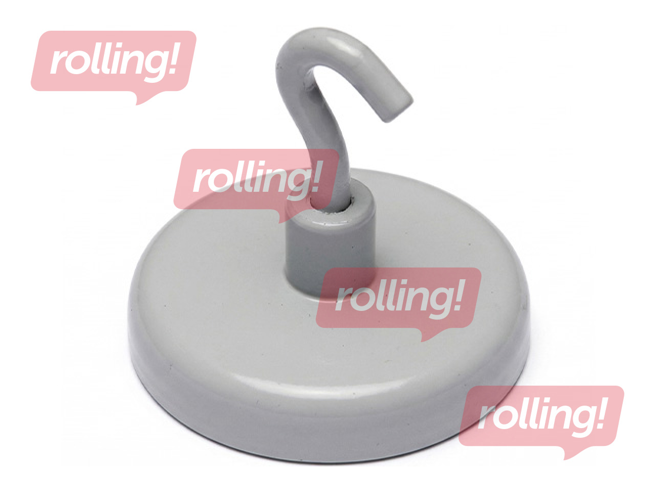 Magnet Alco with hook, white, Ø25mm