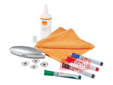 Glass whiteboard starter kit Nobo