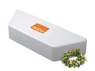 Whiteboard Eraser Nobo, magnetic, white +Midsummer gift!