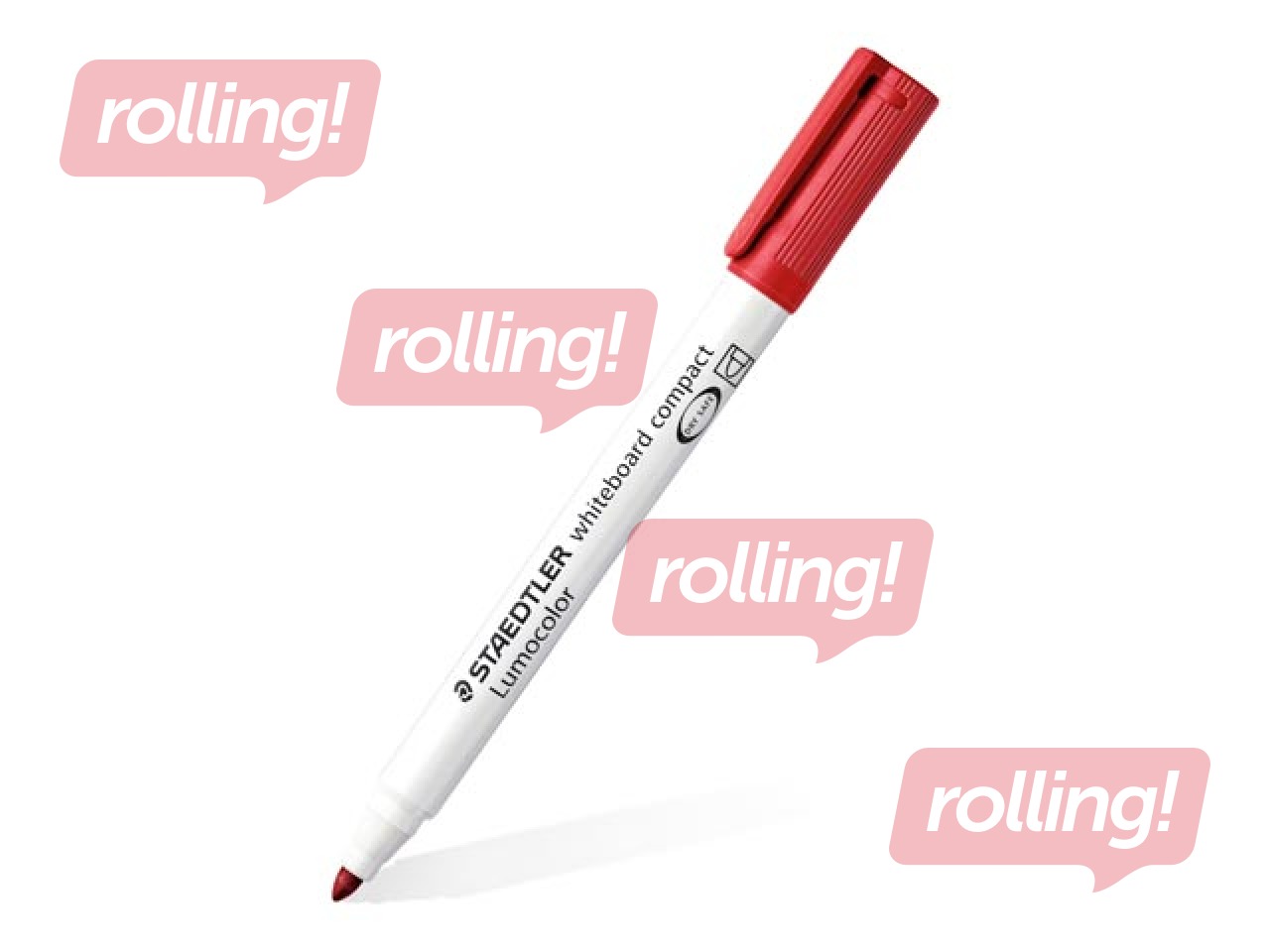 Marķieru komplekts baltajām un stikla tāfelēm Staedtler Lumocolor, 1-2mm, 4 krāsas