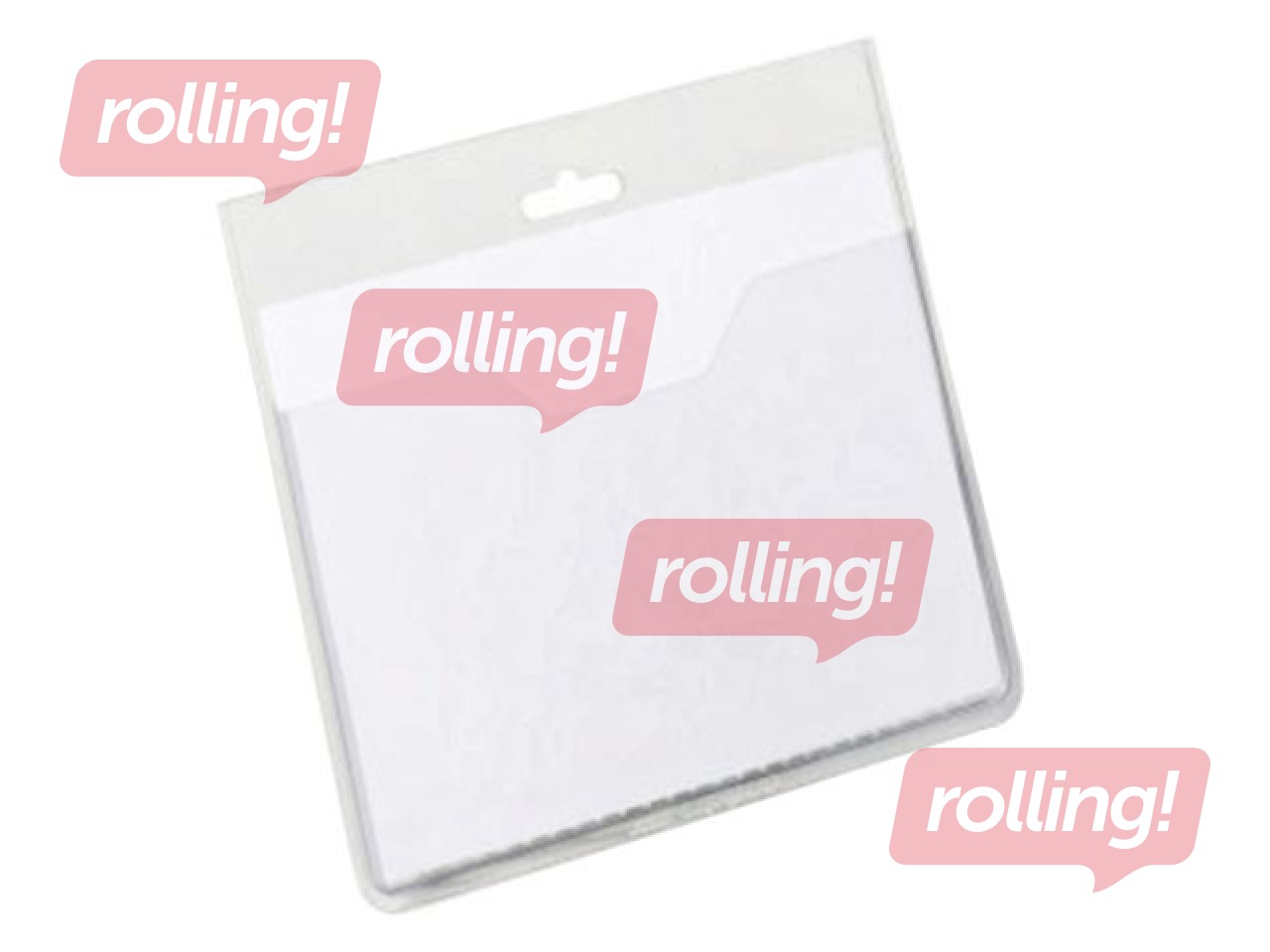 Name Badge without clip Durable, landscape, 60X 90mm