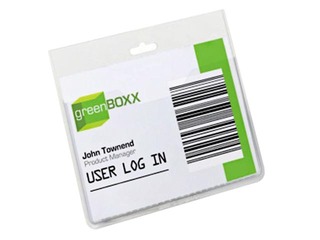 Name Badge without clip Durable, landscape, 60X 90mm