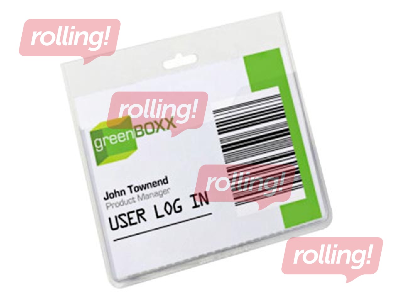Name Badge without clip Durable, landscape, 60X 90mm