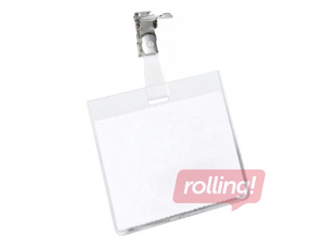 Name Badge with clip Durable, 60x90mm, horizontal