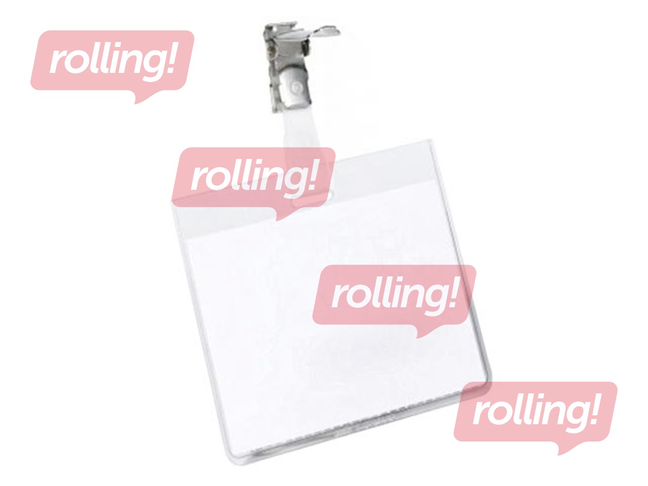 Name Badge with clip Durable, 60x90mm, horizontal