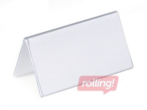 Galda kartes turētājs, 52/104 x 100 mm, caurspīdīgs