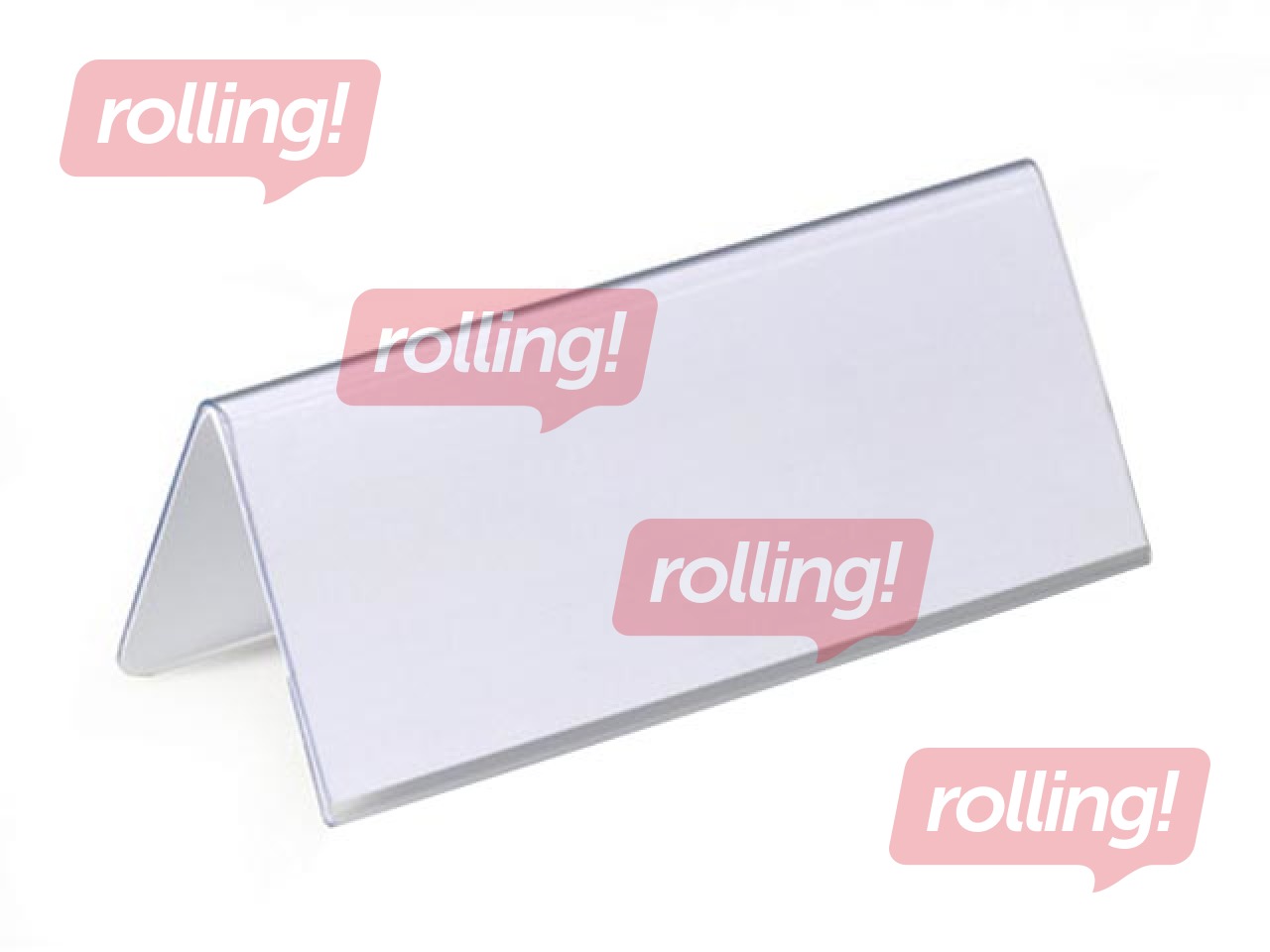 Бэйдж настольный, 61/122 x 150 mm, прозрачный