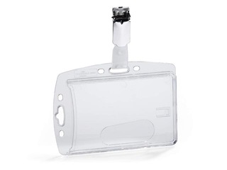 ID card holder Durable, with clip, 54x85mm