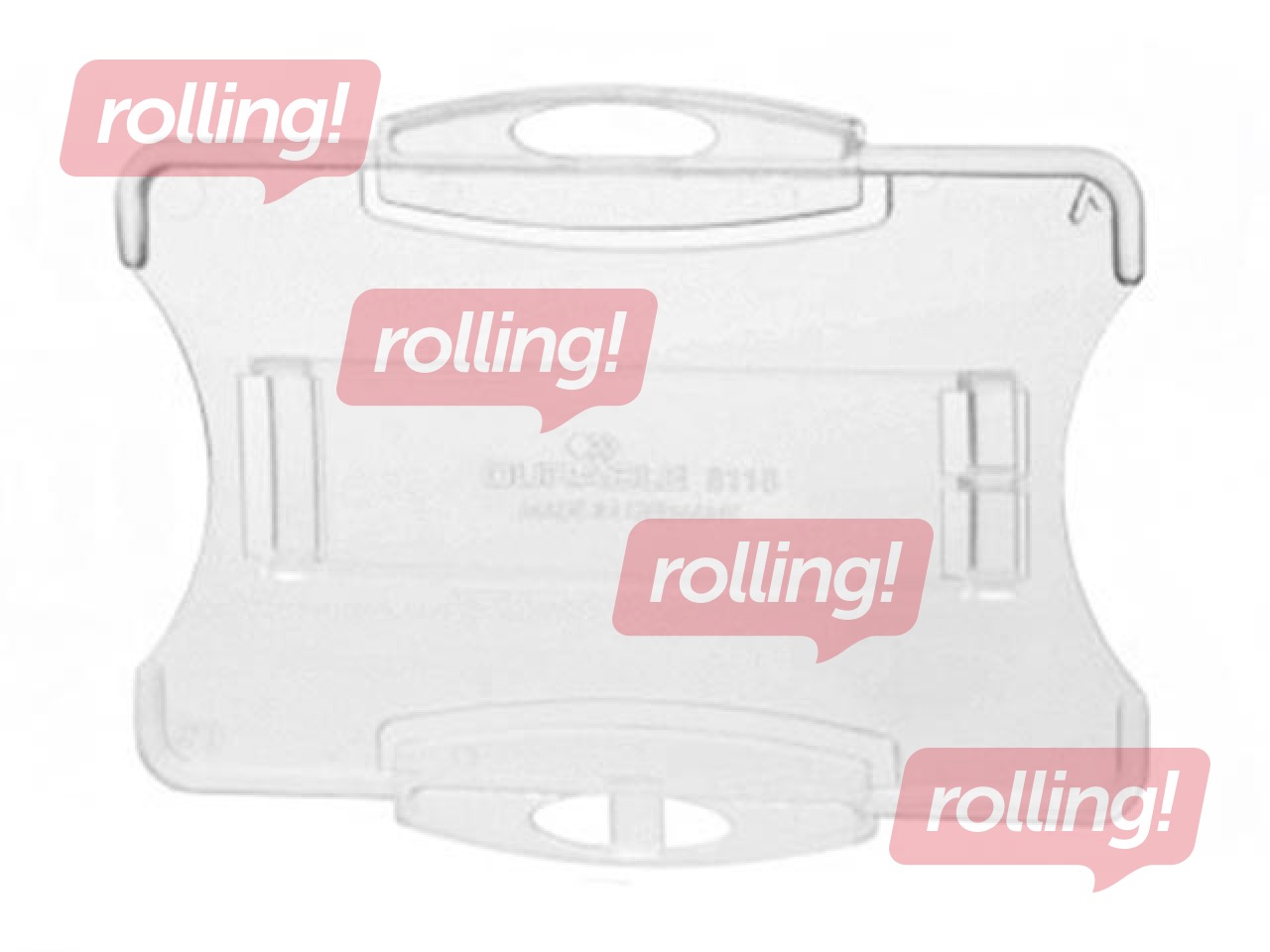 Magnetic card holder DURABLE without clip, transparent