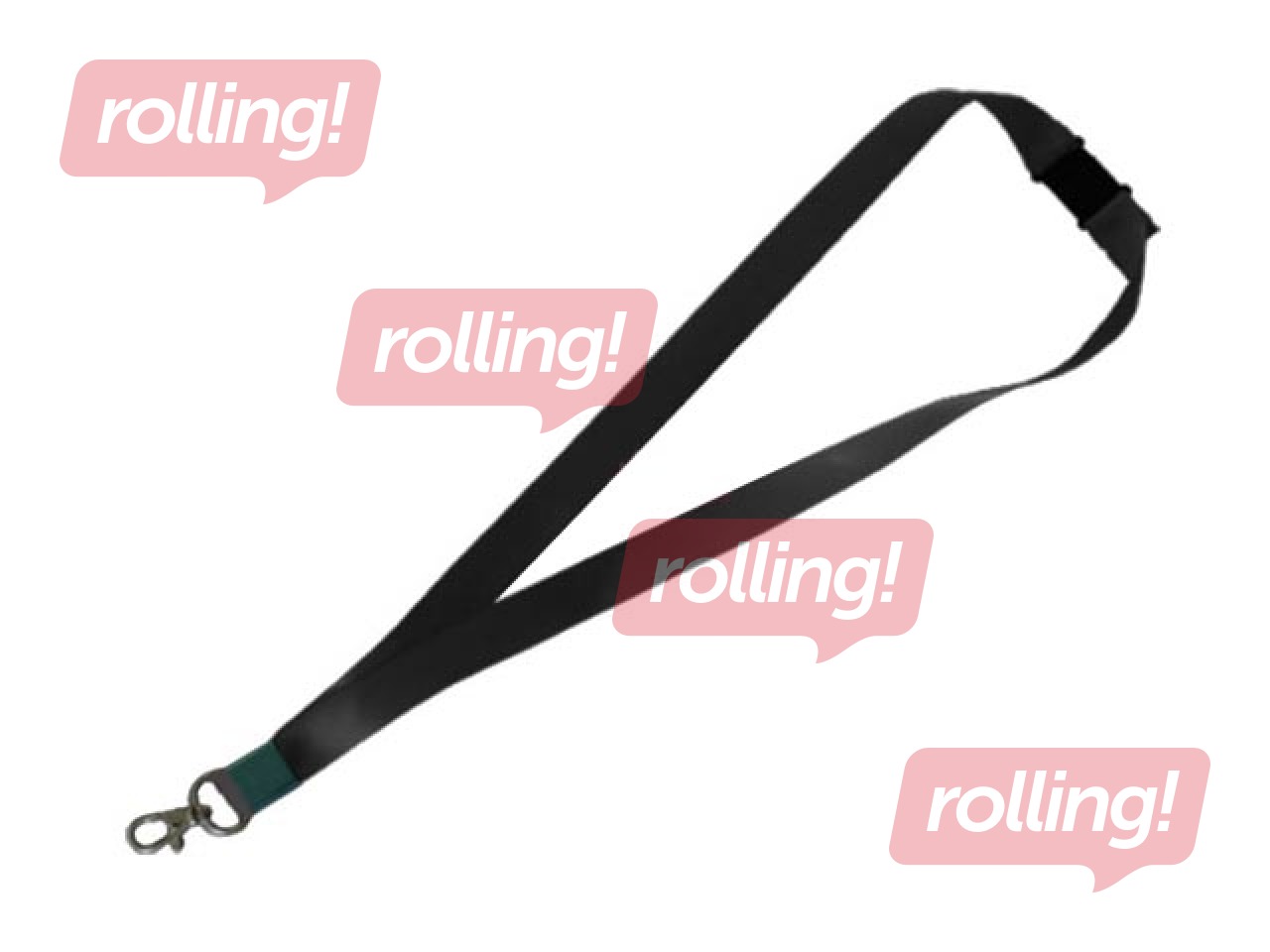 Kaelapael kaardihoidjale must ,metallklõps 45 cm