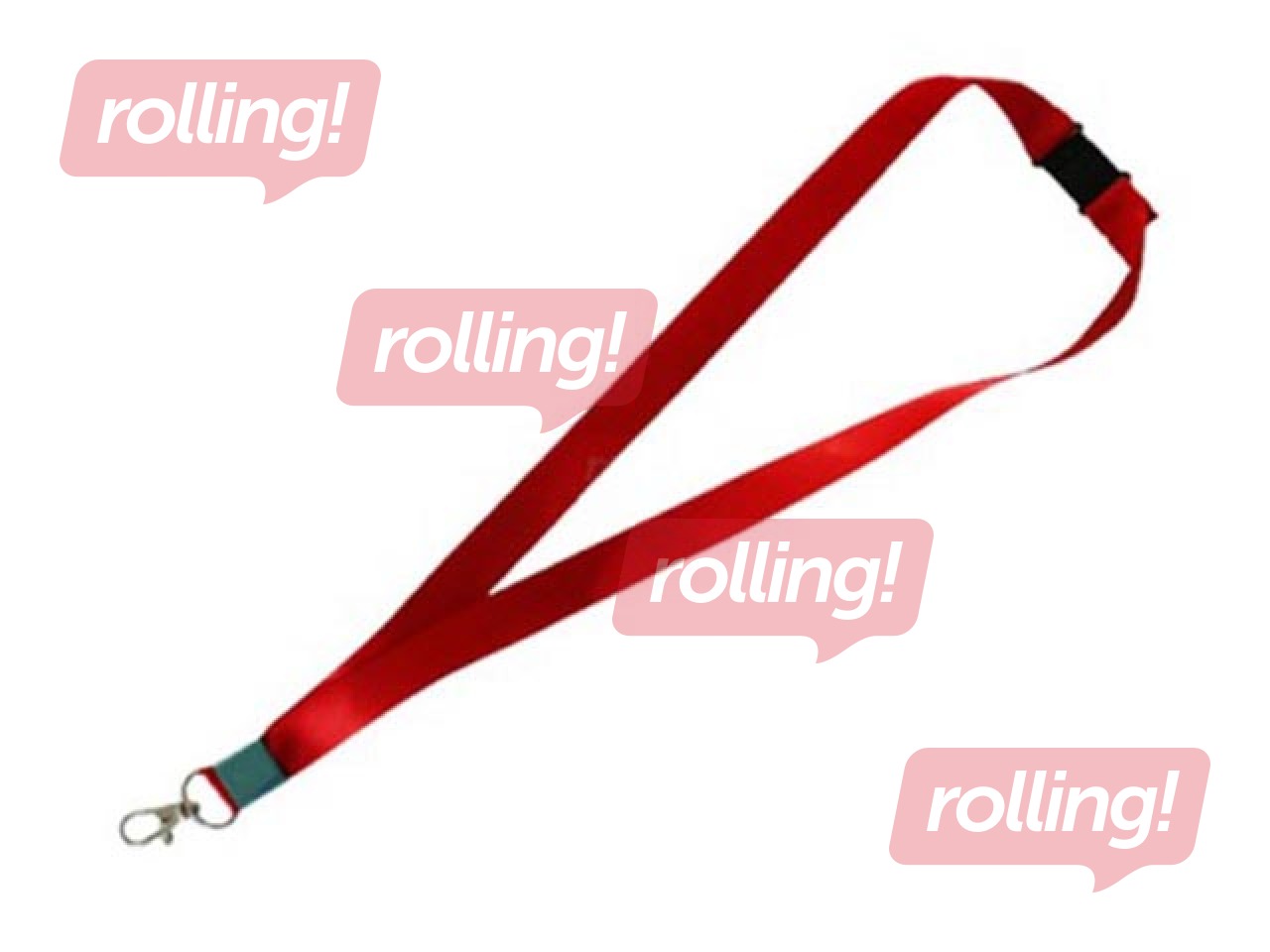 Kaelapael kaardihoidjale FORPUS punane ,metallklõps 45 cm